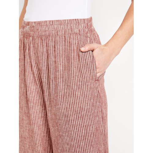 올드네이비 Oldnavy High-Waisted Linen-Blend Wide-Leg Pants