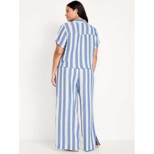 올드네이비 Oldnavy High-Waisted Crinkle Gauze Wide-Leg Pants