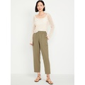 Oldnavy High-Waisted Linen-Blend Straight Ankle Pants