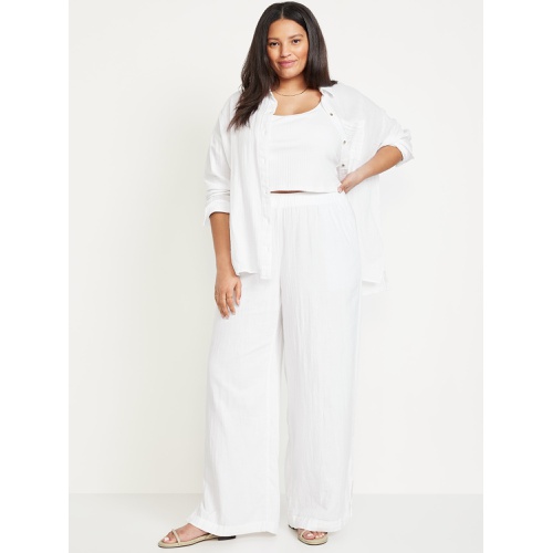 올드네이비 Oldnavy High-Waisted Crinkle Gauze Wide-Leg Pants