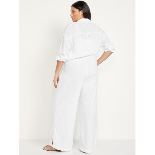 올드네이비 Oldnavy High-Waisted Crinkle Gauze Wide-Leg Pants