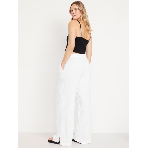올드네이비 Oldnavy High-Waisted Crinkle Gauze Wide-Leg Pants