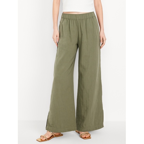 올드네이비 Oldnavy High-Waisted Crinkle Gauze Wide-Leg Pants