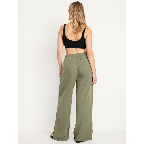 올드네이비 Oldnavy High-Waisted Crinkle Gauze Wide-Leg Pants
