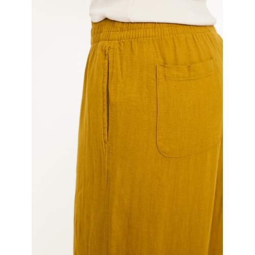 올드네이비 Oldnavy High-Waisted Linen-Blend Wide-Leg Pants