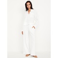Oldnavy High-Waisted Linen-Blend Wide-Leg Pants