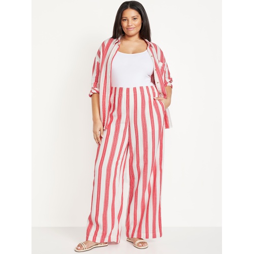 올드네이비 Oldnavy High-Waisted Crinkle Gauze Wide-Leg Pants