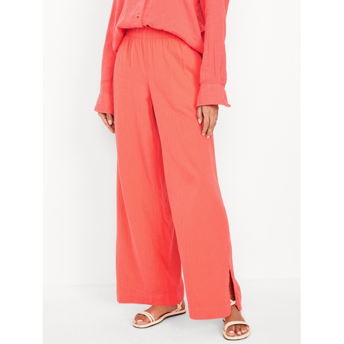 올드네이비 Oldnavy High-Waisted Crinkle Gauze Wide-Leg Pants