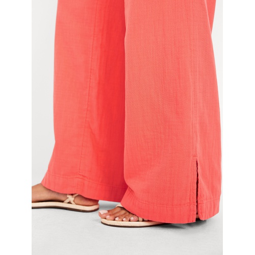 올드네이비 Oldnavy High-Waisted Crinkle Gauze Wide-Leg Pants