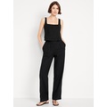 Oldnavy Extra High-Waisted Linen-Blend Taylor Wide-Leg Trouser Pants
