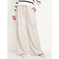 Oldnavy Extra High-Waisted Drapey Cargo Super Wide-Leg Pants