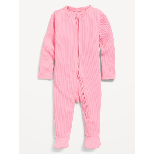 올드네이비 OldNavy Ribbed 2-Way-Zip Sleep & Play Footed One-Piece for Baby