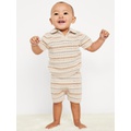 OldNavy Sweater-Knit Collared Top and Shorts Set for Baby