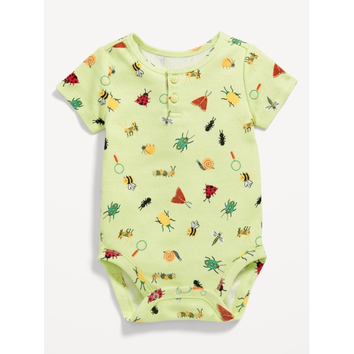 올드네이비 OldNavy Short-Sleeve Henley Bodysuit for Baby