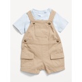 OldNavy Short-Sleeve T-Shirt and Shortalls Set for Baby