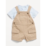 OldNavy Short-Sleeve T-Shirt and Shortalls Set for Baby