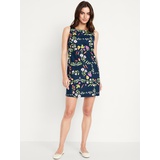 OldNavy Sleeveless Linen-Blend Mini Shift Dress