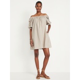 OldNavy Striped Mini Swing Dress