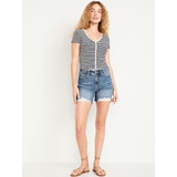 OldNavy High-Waisted OG Jean Cut-Off Shorts -- 5-inch inseam