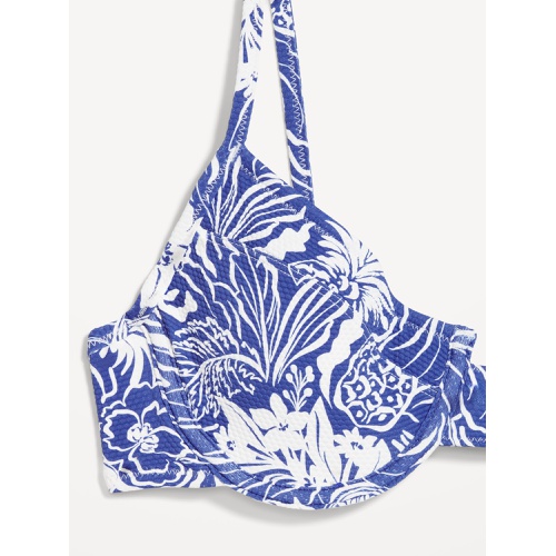 올드네이비 OldNavy Textured Underwire Balconette Swim Top