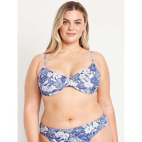 올드네이비 OldNavy Textured Underwire Balconette Swim Top