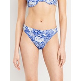 OldNavy Mid-Rise Textured Bikini Swim Bottoms
