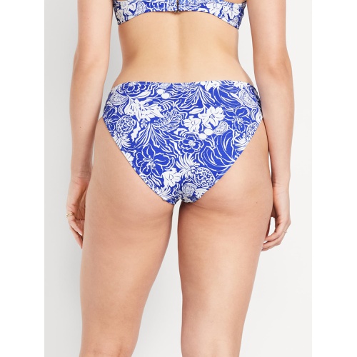 올드네이비 OldNavy Mid-Rise Textured Bikini Swim Bottoms