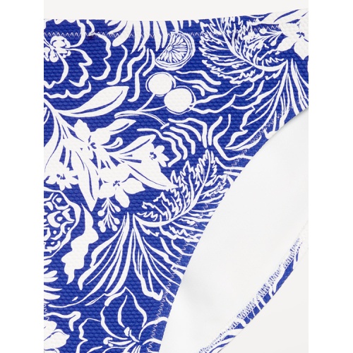 올드네이비 OldNavy Mid-Rise Textured Bikini Swim Bottoms