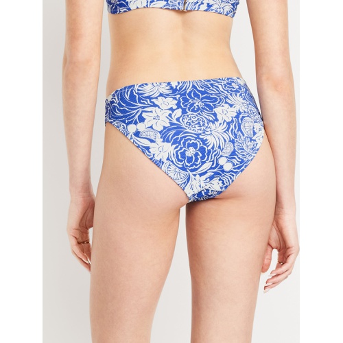 올드네이비 OldNavy Mid-Rise Textured Bikini Swim Bottoms