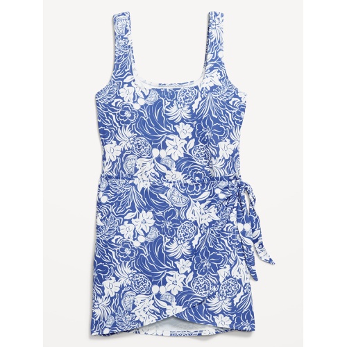 올드네이비 OldNavy Matte Side-Tie Swim Dress