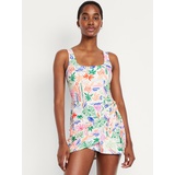 OldNavy Matte Side-Tie Swim Dress