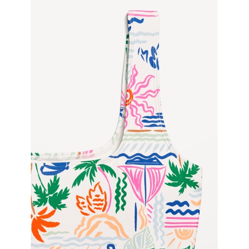올드네이비 OldNavy Matte Side-Tie Swim Dress