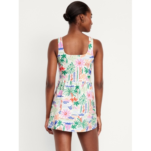 올드네이비 OldNavy Matte Side-Tie Swim Dress