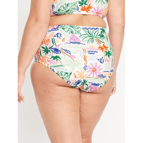 올드네이비 OldNavy Matte High-Waisted Bikini Swim Bottoms