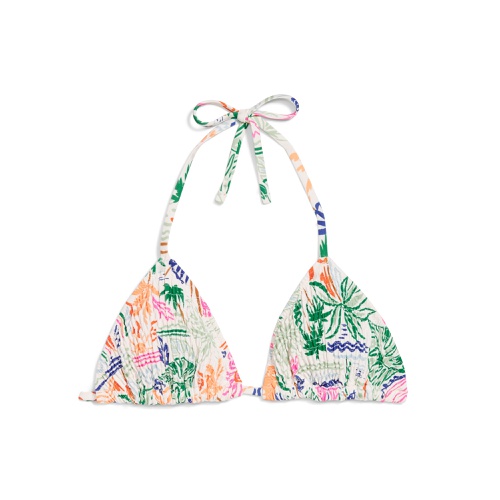 올드네이비 OldNavy Textured Triangle String Bikini Swim Top