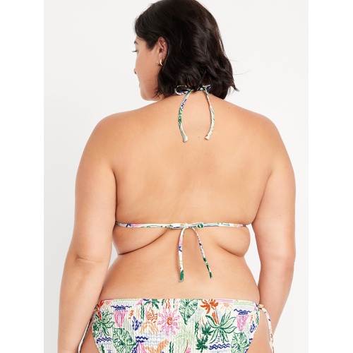 올드네이비 OldNavy Textured Triangle String Bikini Swim Top
