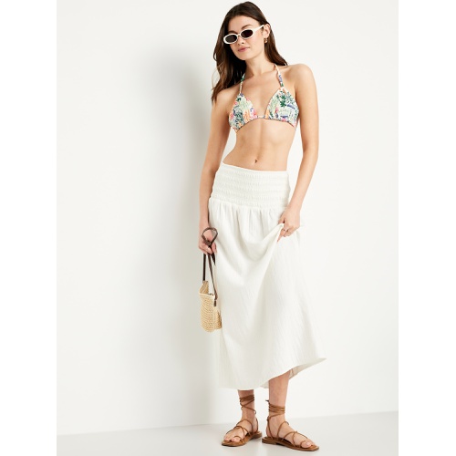 올드네이비 OldNavy Textured Triangle String Bikini Swim Top