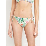 OldNavy Mid-Rise Textured String Bikini Swim Bottoms