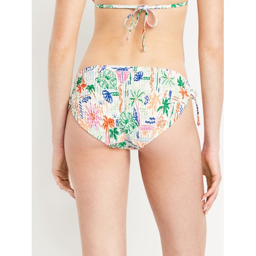 올드네이비 OldNavy Mid-Rise Textured String Bikini Swim Bottoms