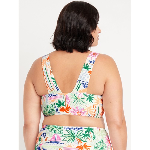 올드네이비 OldNavy Matte Longline Bikini Swim Top