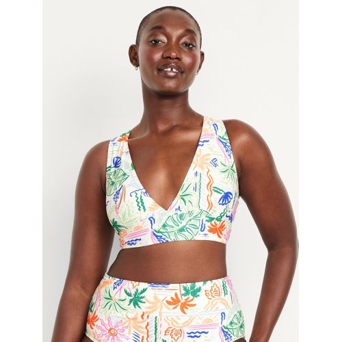 올드네이비 OldNavy Matte Longline Bikini Swim Top