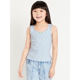OldNavy Printed Fitted Ribbed Tank Top for Girls