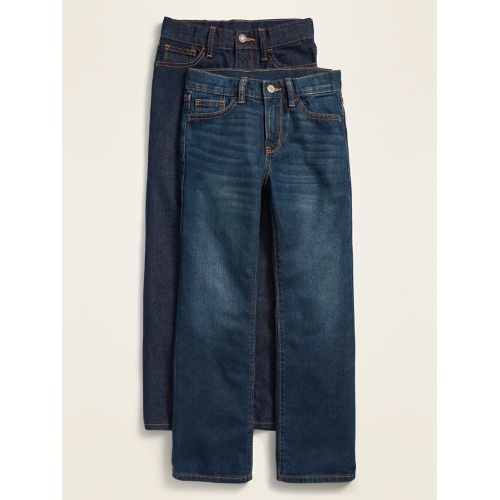 올드네이비 Straight Non-Stretch Dark-Wash Jeans 2-Pack For Boys Hot Deal