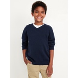 School Uniform Solid V-Neck Sweater for Boys Hot Deal