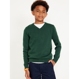 School Uniform Solid V-Neck Sweater for Boys Hot Deal