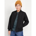 Zip-Front Bomber Jacket for Boys