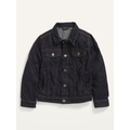 Gender-Neutral Cotton Non-Stretch Jean Jacket for Kids