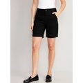 High-Waisted Uniform Bermuda Shorts -- 7-inch inseam