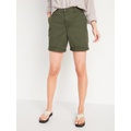 High-Waisted OGC Pull-On Chino Shorts -- 7-inch inseam