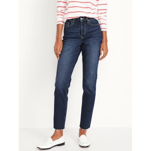 올드네이비 High-Waisted Button-Fly OG Straight Ankle Jeans